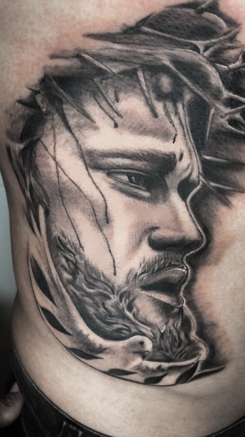 Retrato com coroa de espinhos